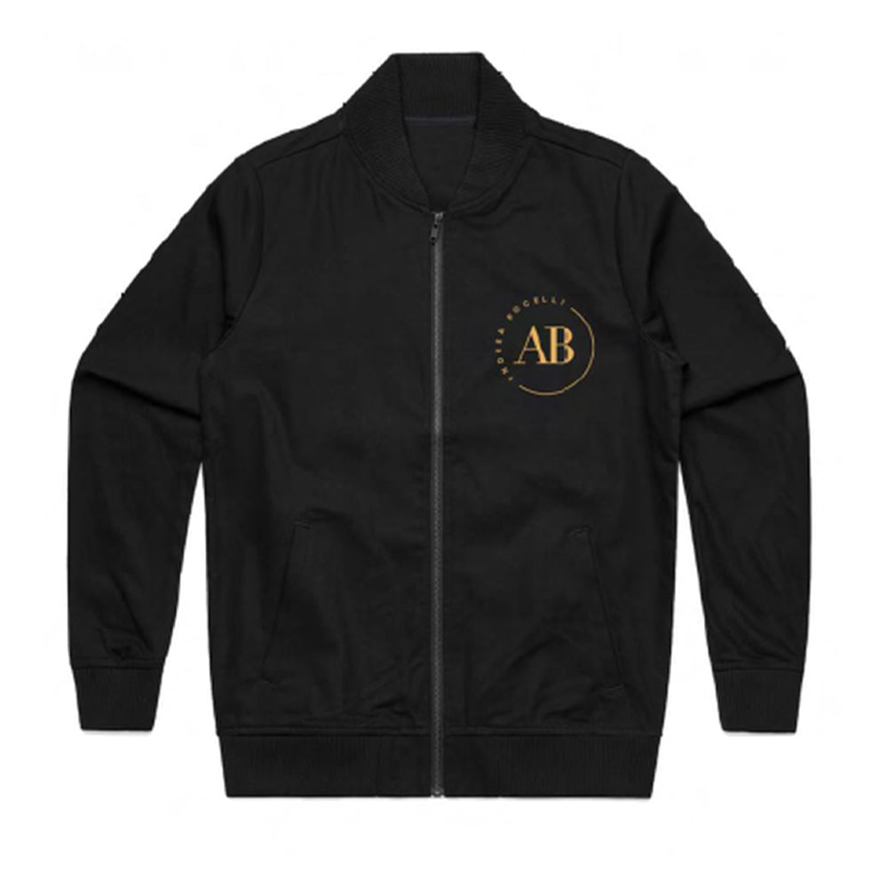 AB' Gold Monogram Bomber Jacket – Andrea Bocelli