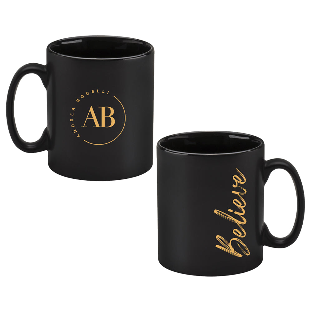 ‘AB’ & ‘Believe’ Matt Black Mug